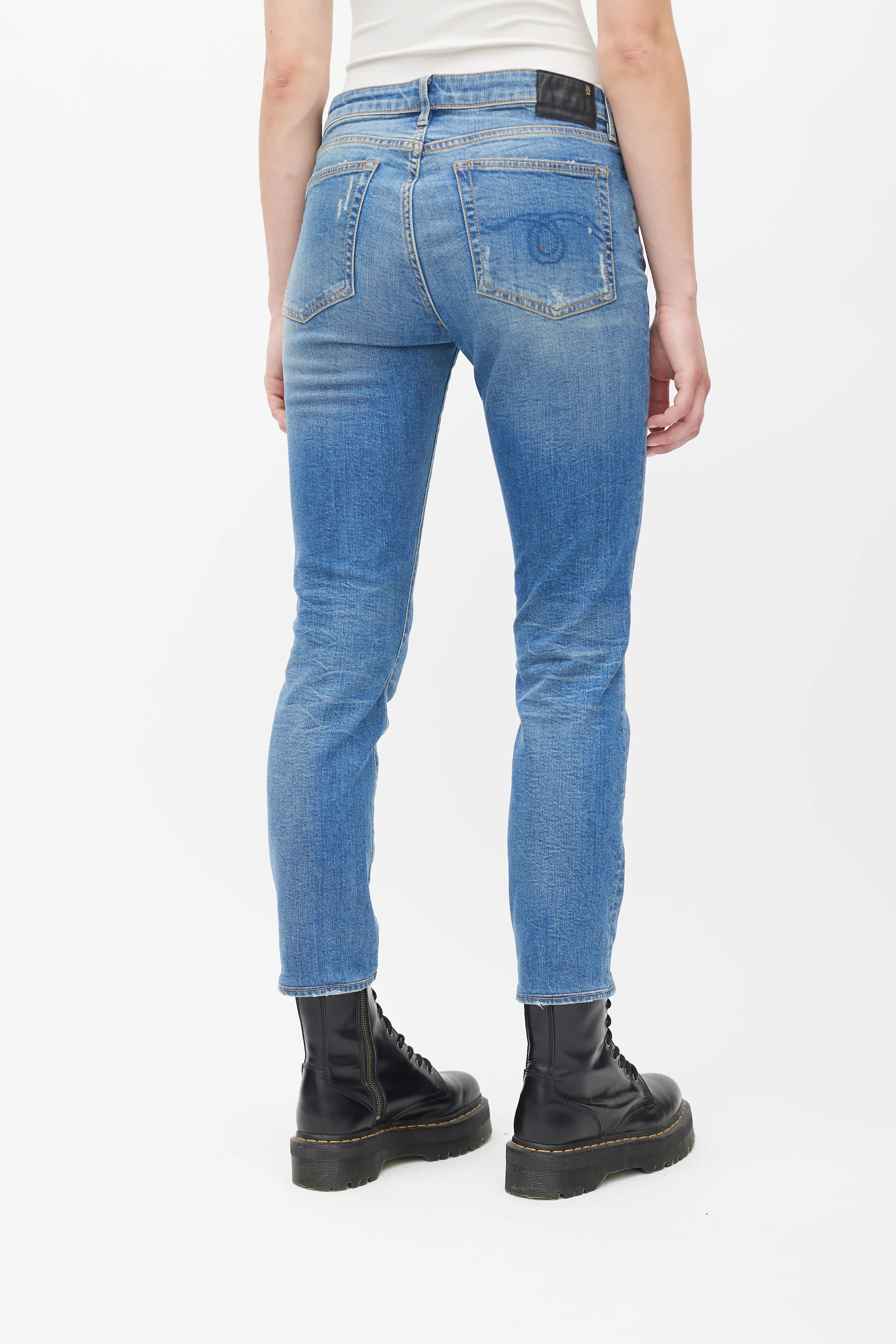 Blue Light Wash Kate Distressed Skinny Jeans