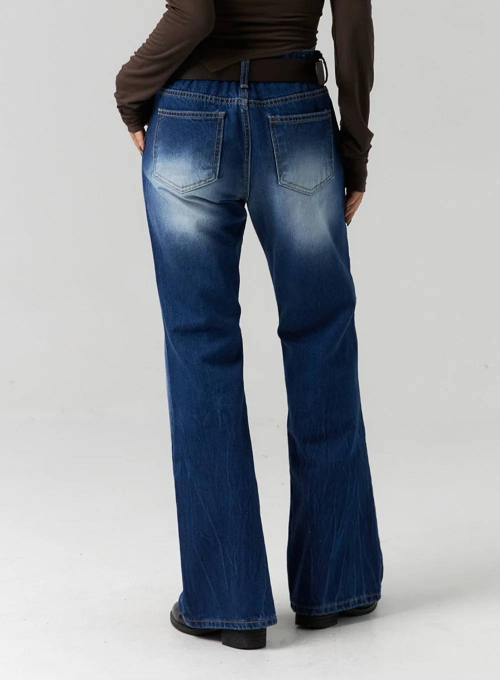 Blue Wash Bootcut Jeans CS312
