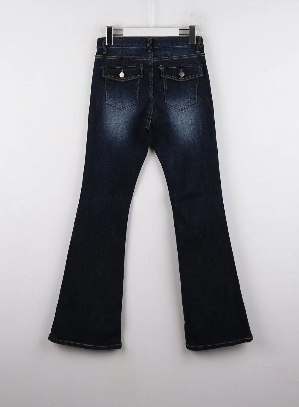 Blue Washed Bootcut Jeans CD321
