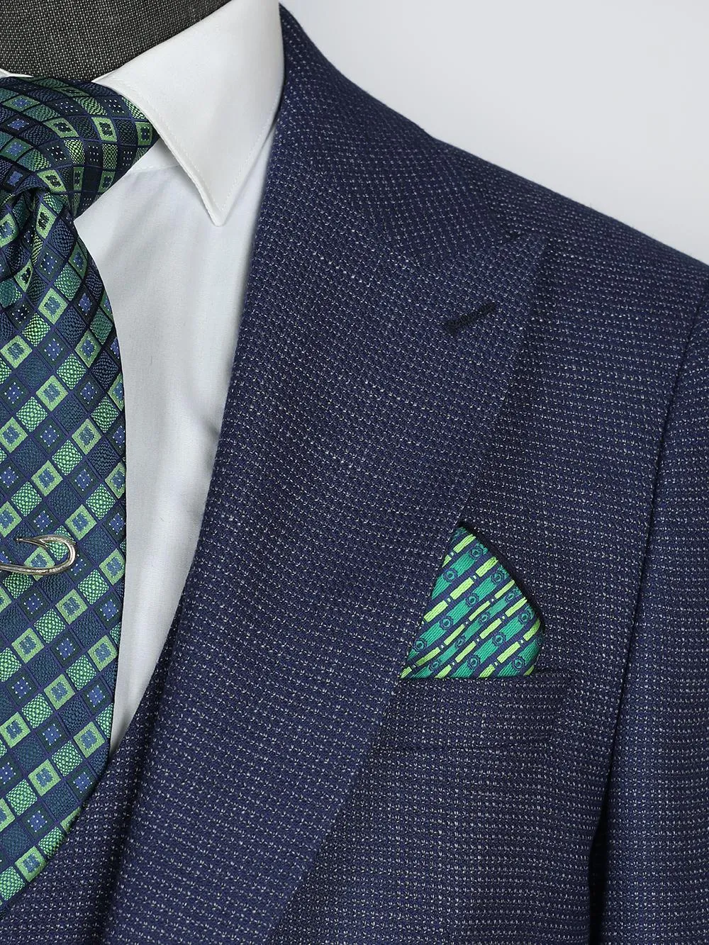 Legacy Blue Set Blazer Linen Suit