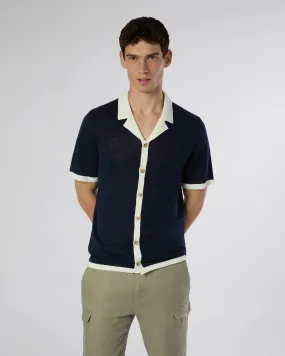 Linen Knit Camp Shirt