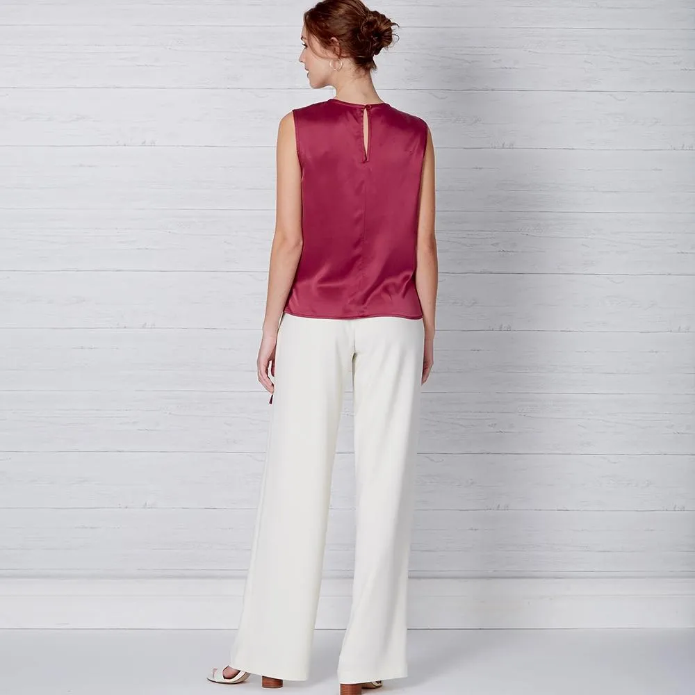 Newlook Pattern N6662 Misses' Drape Top & Wide Leg Pants