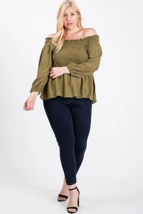 Pre-Order Smocking Off-Shoulder Top