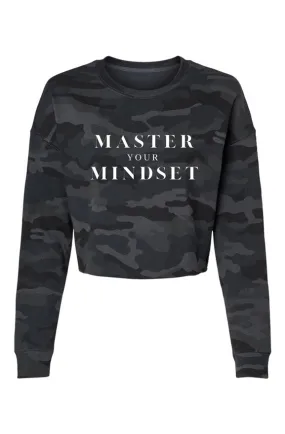 "Mindset" Lightweight Camo Cropped Crew