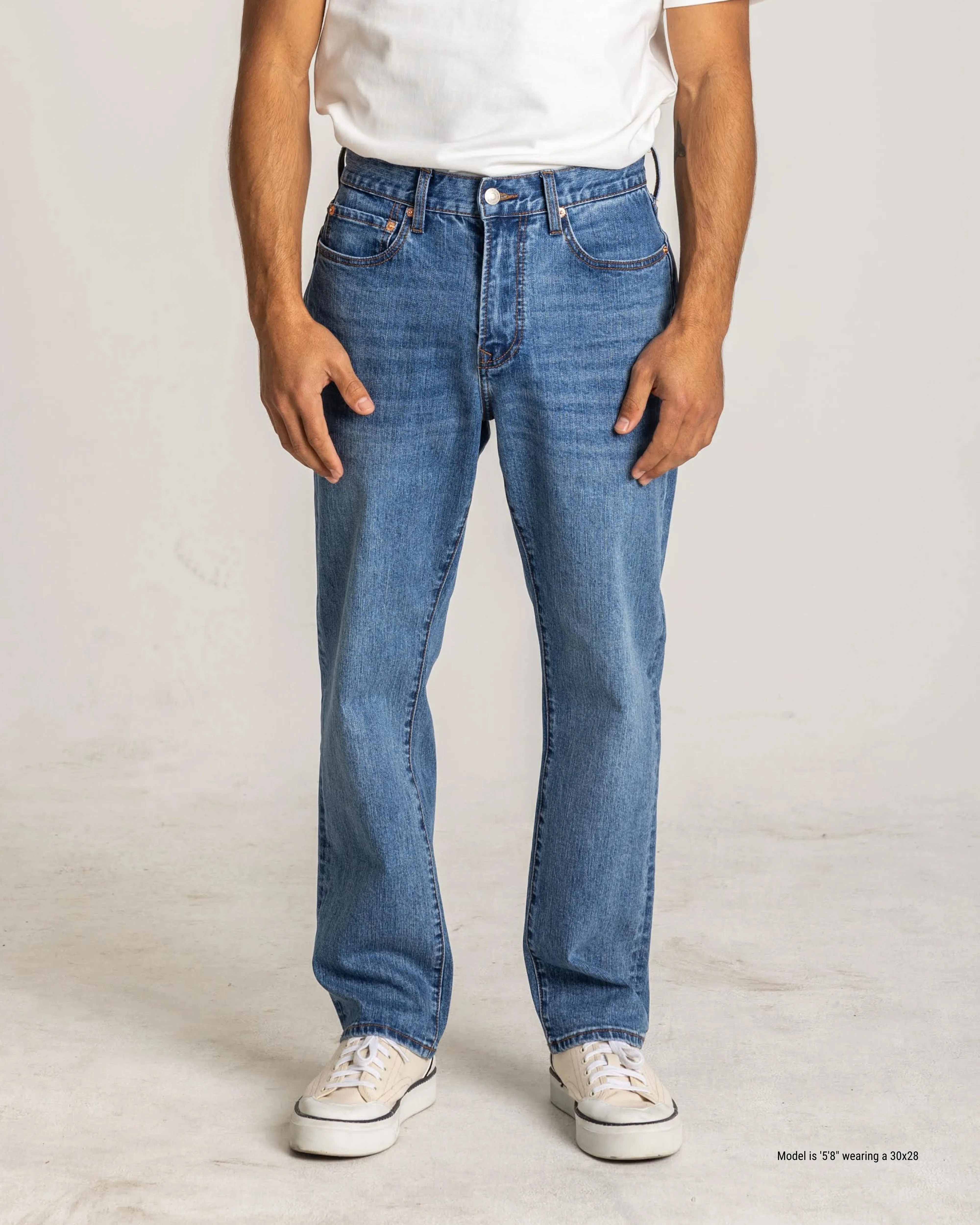Straight Fit Jeans for Shorter Men