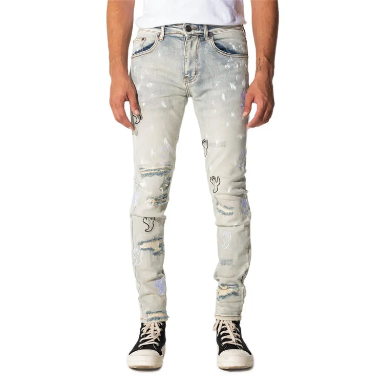 SUGARHILL- G JEANS 44 STONE WASH