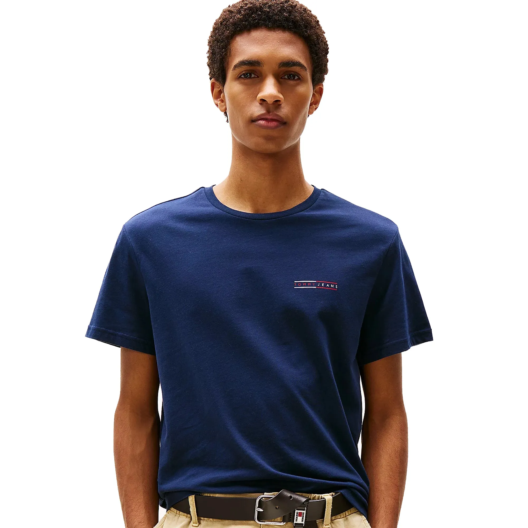 Tommy Jeans 2 Pack Slim T-Shirts Ecru/Dark Night Navy