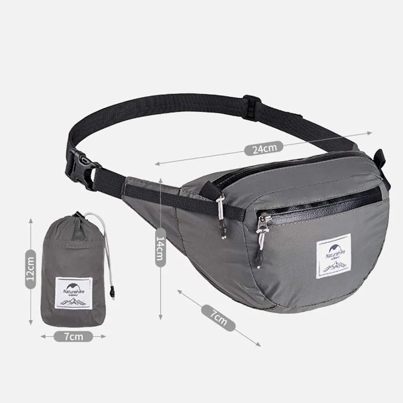 Unisex Foldable Portable Fanny Bag Waist Pack Lightweight for Outdoors Sports