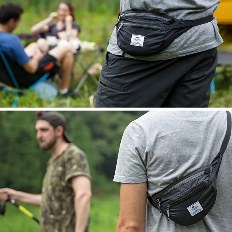 Unisex Foldable Portable Fanny Bag Waist Pack Lightweight for Outdoors Sports