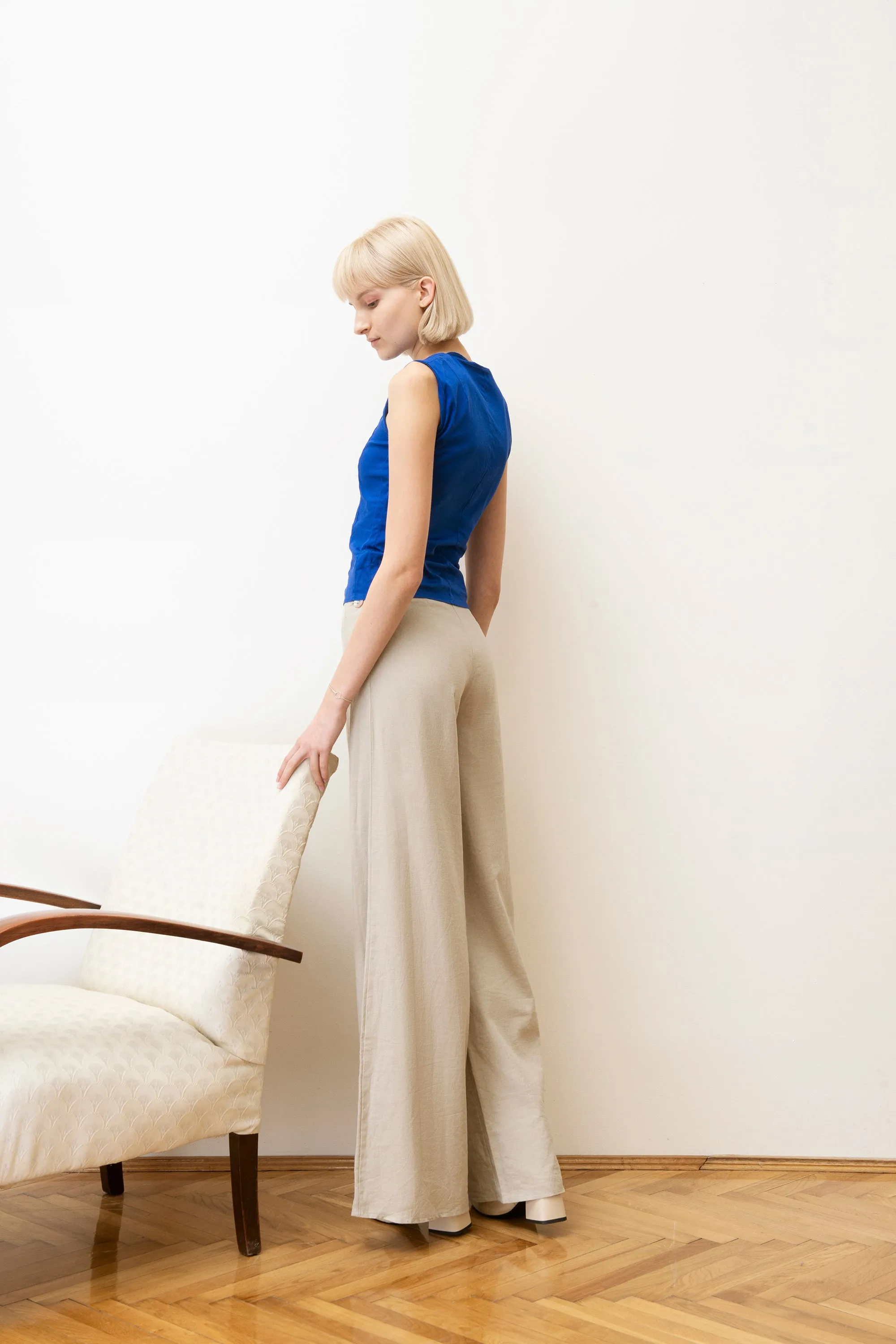 Wide pants / beige