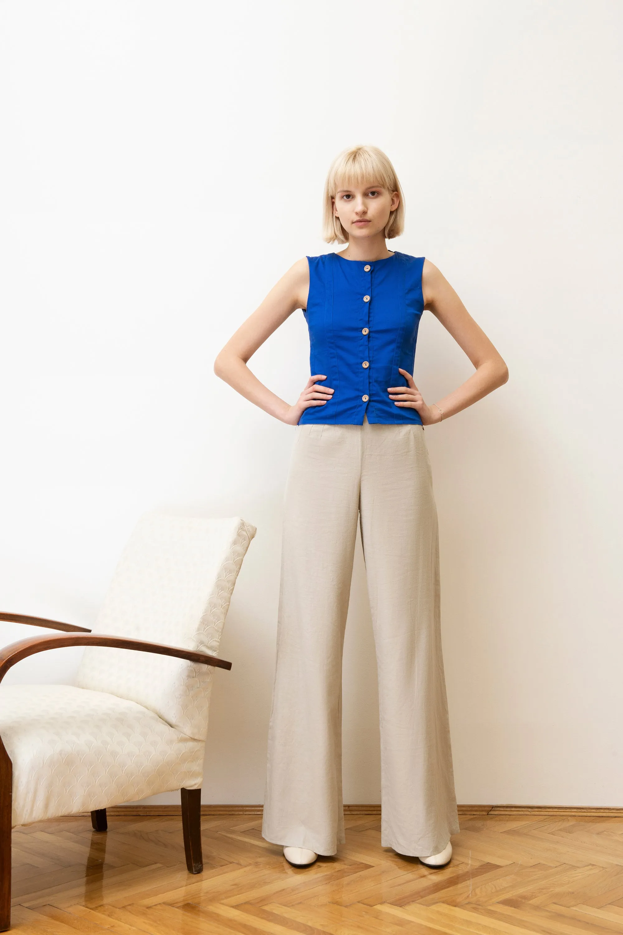 Wide pants / beige